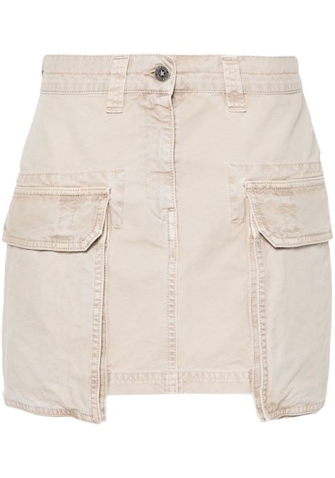 Beige distressed mini skirt - women GOLDEN GOOSE | GWP01686P00148315527